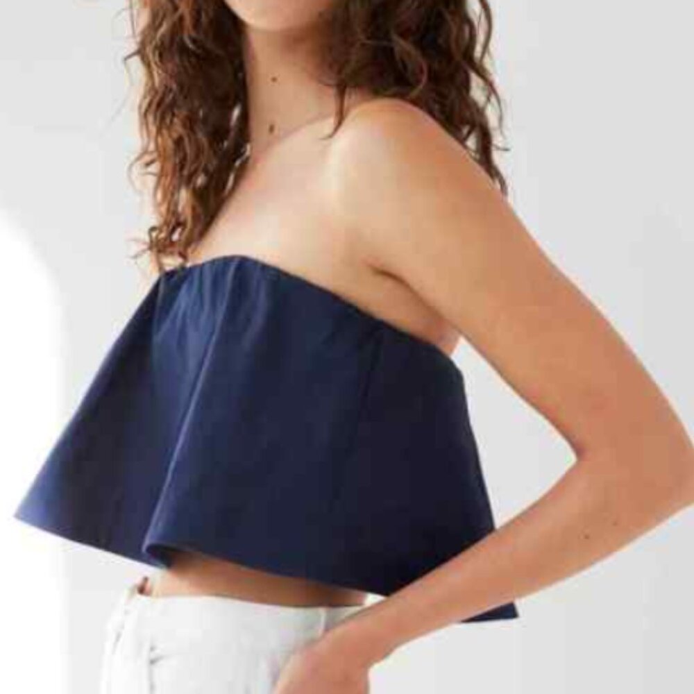 Wilfred Bonaventure Strapless Poplin Tube Top